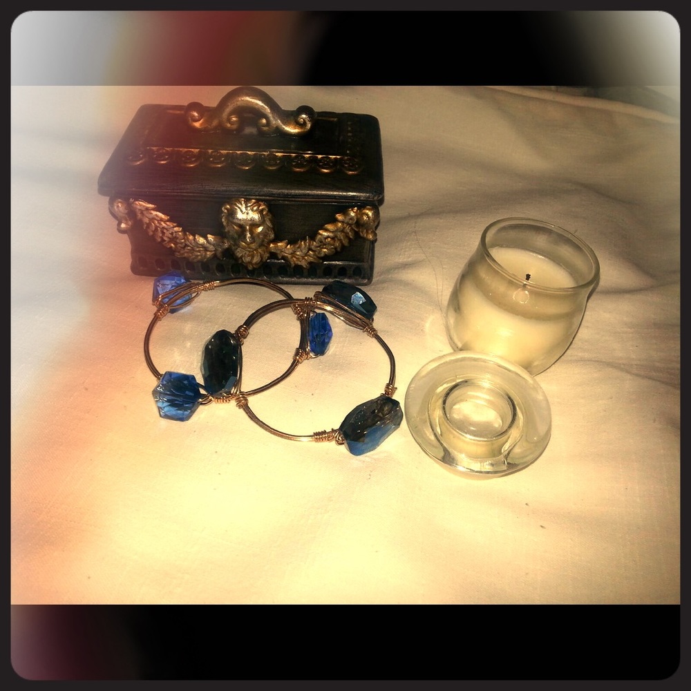 Vintage blue bracelets